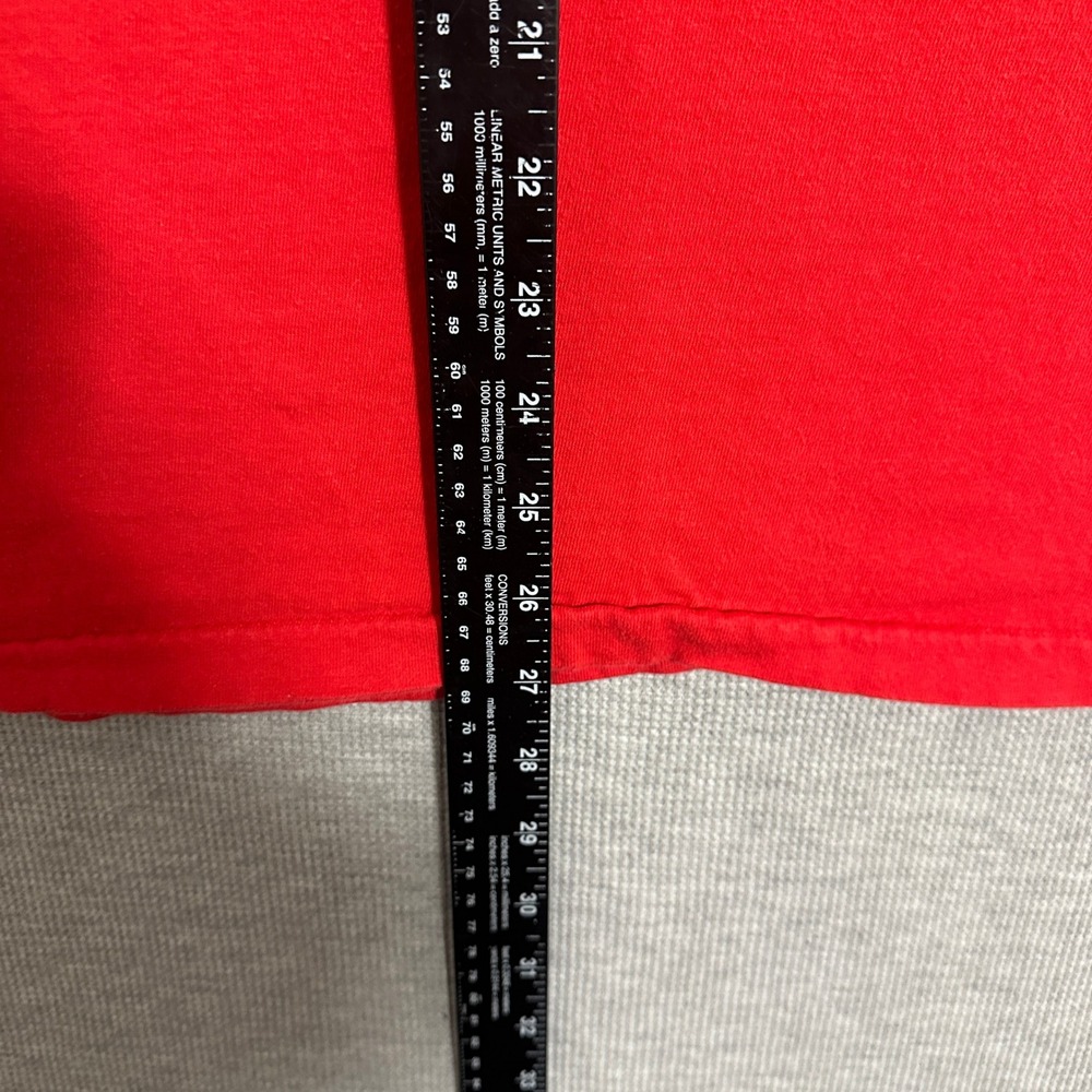 Vintage Hanes Beefy-T Methods West Pocket Graphic T-Shirt Red Size Large - Picture 5 of 9